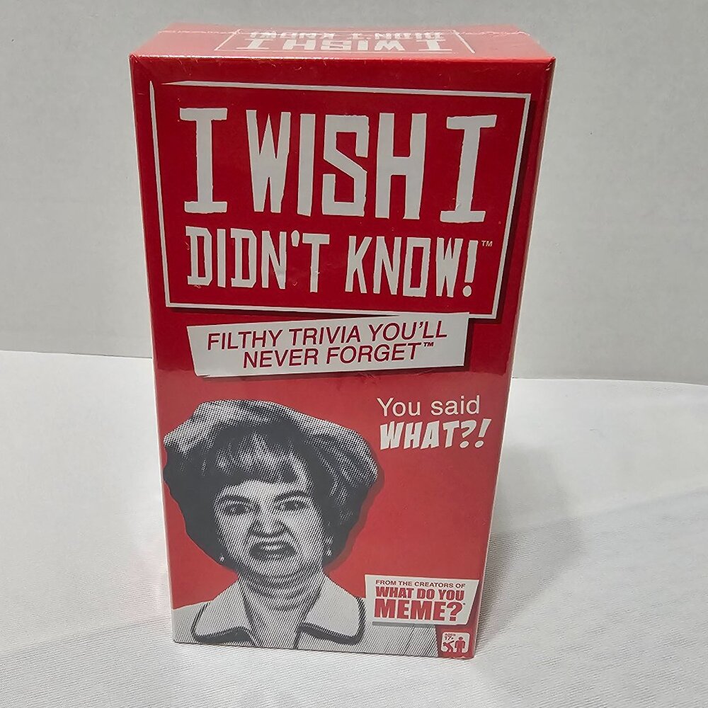 I Wish I Didn't Know Filthy Trivia You'll Never Forget Card Game Board